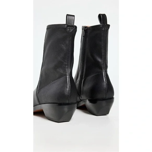 Madewell Sleek Black Leather Booties - Picture 14 of 15
